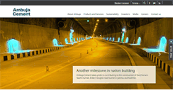 Desktop Screenshot of ambujacement.com