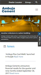 Mobile Screenshot of ambujacement.com